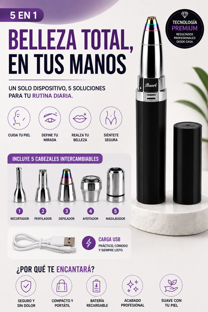 Depiladora Multifuncional 5 en 1