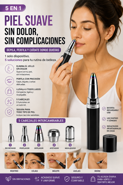 Depiladora Multifuncional 5 en 1
